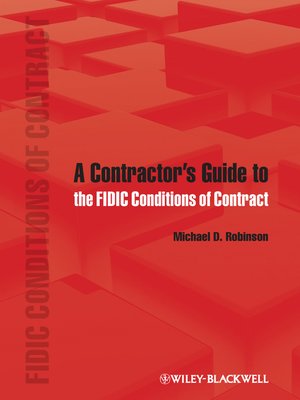 cover image of A Contractor's Guide to the FIDIC Conditions of Contract
